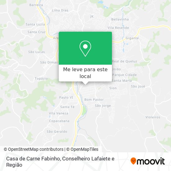 Casa de Carne Fabinho mapa