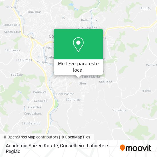 Academia Shizen Karatê mapa