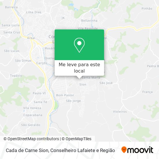 Cada de Carne Sion mapa