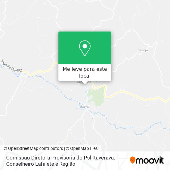 Comissao Diretora Provisoria do Psl Itaverava mapa