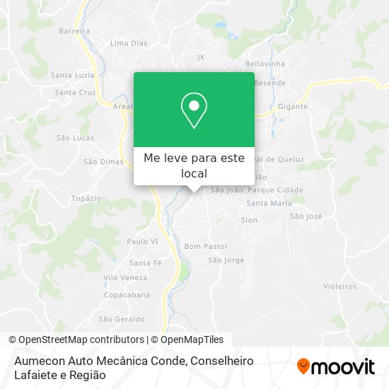 Aumecon Auto Mecânica Conde mapa