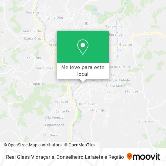 Real Glass Vidraçaria mapa