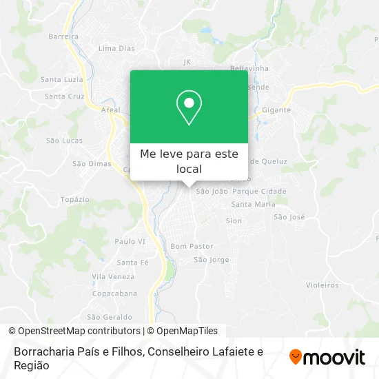 Borracharia País e Filhos mapa