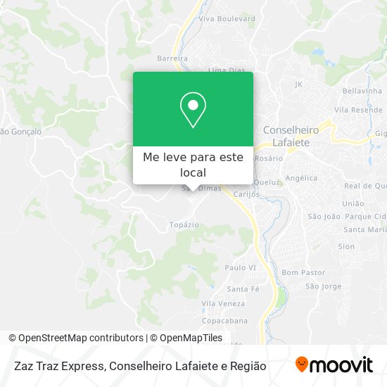 Zaz Traz Express mapa