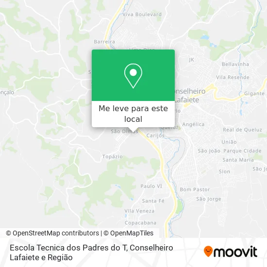 Escola Tecnica dos Padres do T mapa