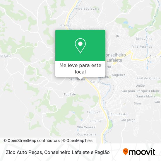 Zico Auto Peças mapa