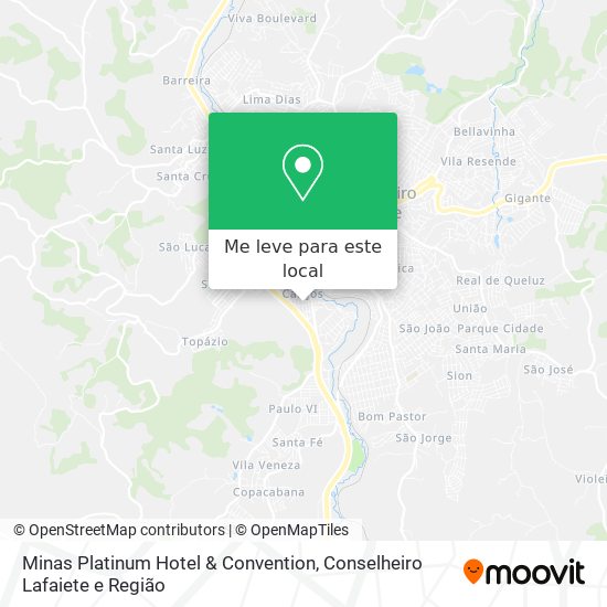 Minas Platinum Hotel & Convention mapa