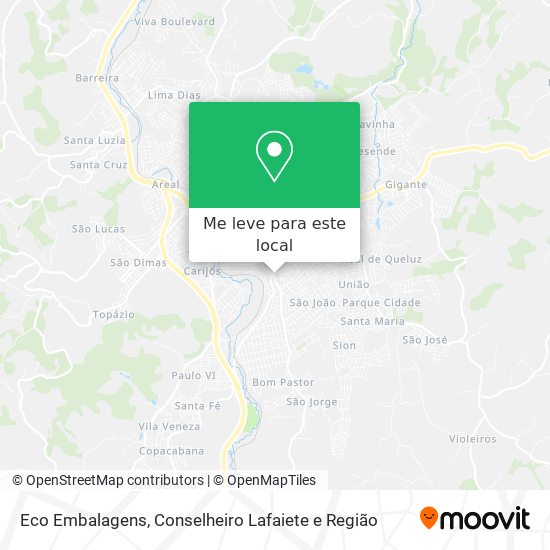 Eco Embalagens mapa
