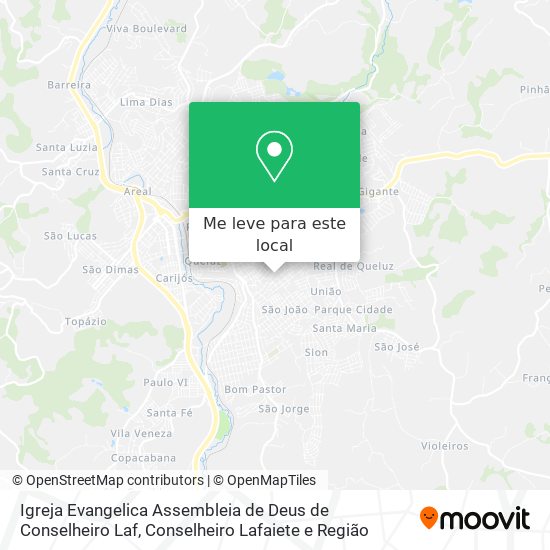 Igreja Evangelica Assembleia de Deus de Conselheiro Laf mapa