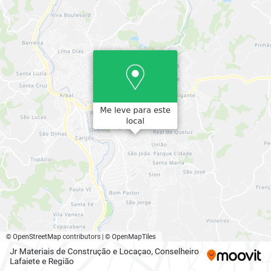 Jr Materiais de Construção e Locaçao mapa