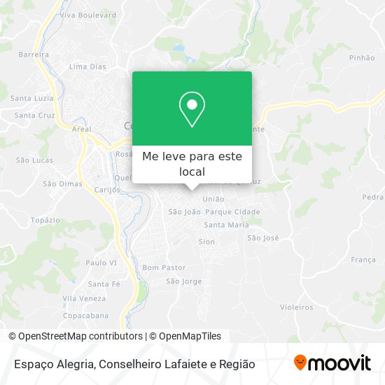 Espaço Alegria mapa