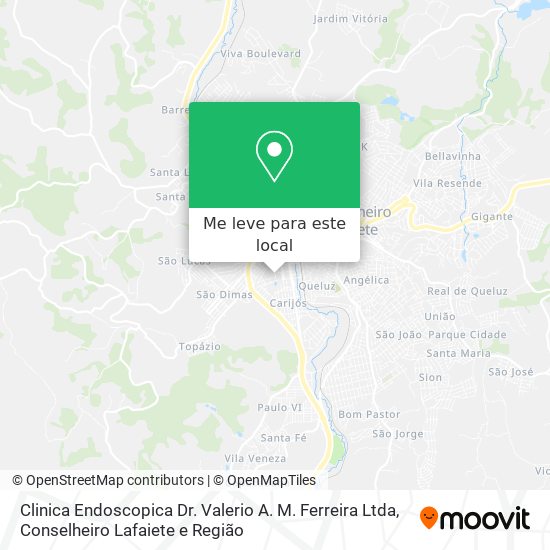 Clinica Endoscopica Dr. Valerio A. M. Ferreira Ltda mapa