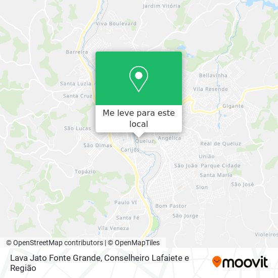 Lava Jato Fonte Grande mapa