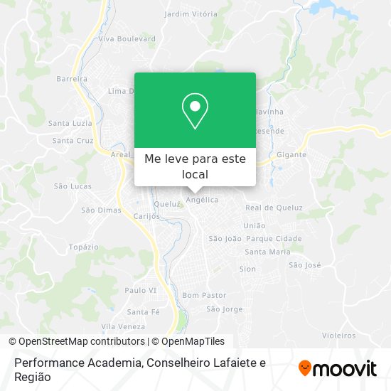 Performance Academia mapa