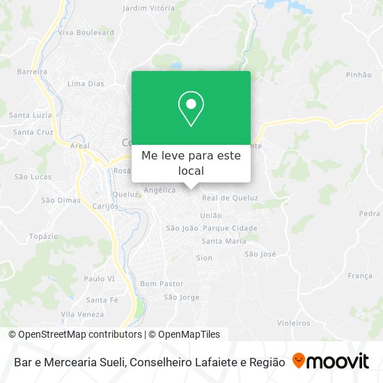 Bar e Mercearia Sueli mapa