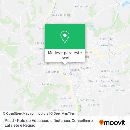 Pead - Polo de Educacao a Distancia mapa