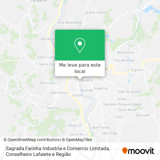 Sagrada Farinha Industria e Comercio Limitada mapa