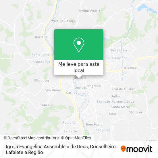 Igreja Evangelica Assembleia de Deus mapa