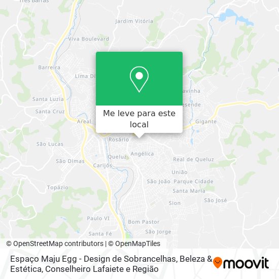 Espaço Maju Egg - Design de Sobrancelhas, Beleza & Estética mapa