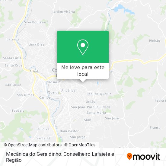 Mecânica do Geraldinho mapa