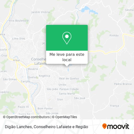 Digão Lanches mapa
