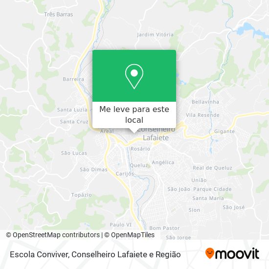 Escola Conviver mapa