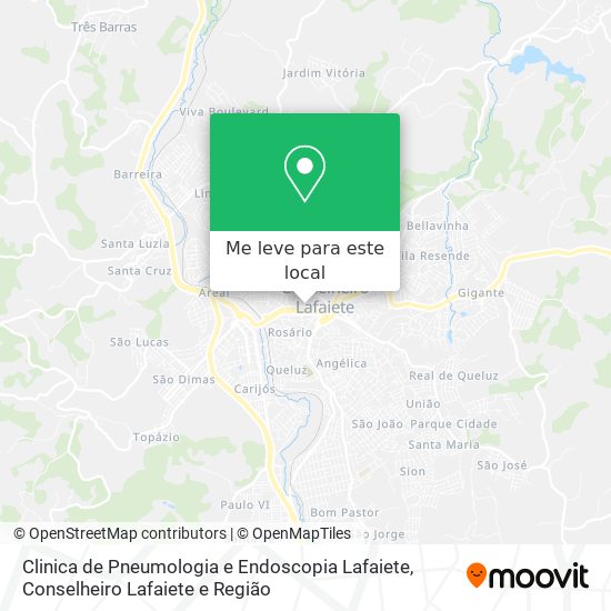Clinica de Pneumologia e Endoscopia Lafaiete mapa