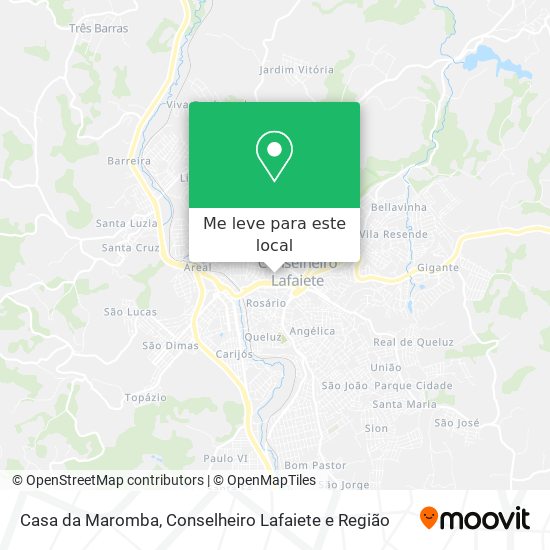 Casa da Maromba mapa