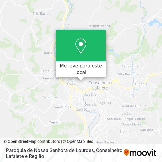 Paroquia de Nossa Senhora de Lourdes mapa