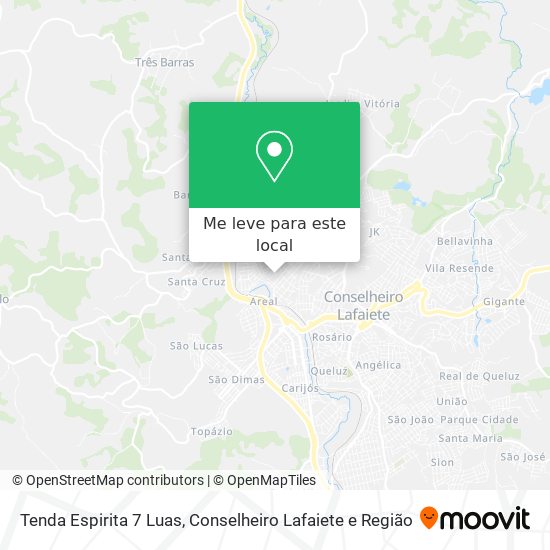 Tenda Espirita 7 Luas mapa