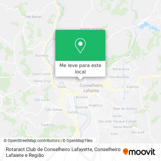 Rotaract Club de Conselheiro Lafayette mapa