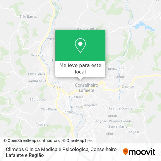 Climeps Clinica Medica e Psicologica mapa