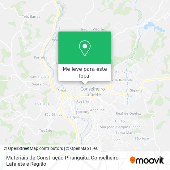 Materiais de Construção Piranguita mapa