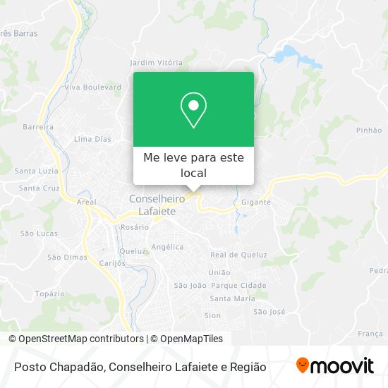 Posto Chapadão mapa