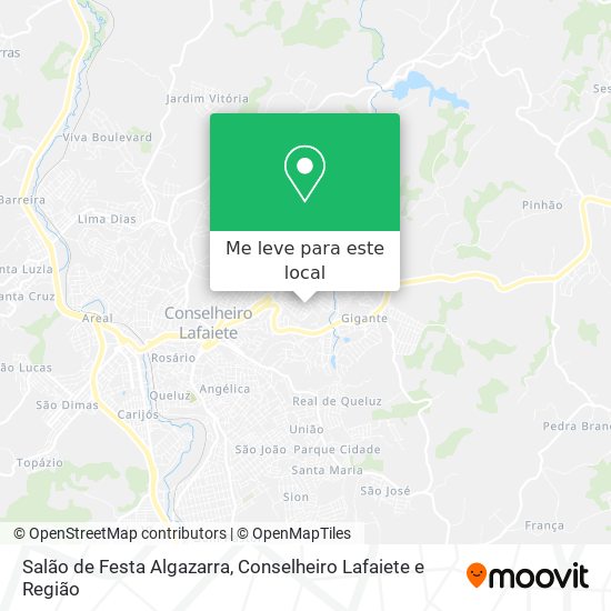 Salão de Festa Algazarra mapa