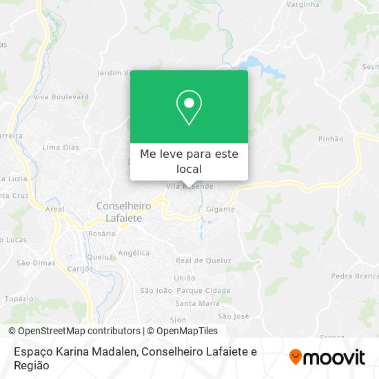 Espaço Karina Madalen mapa