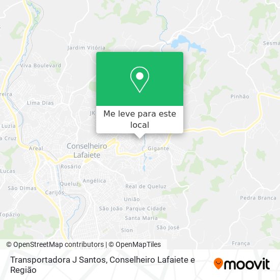 Transportadora J Santos mapa