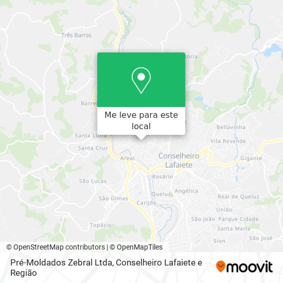 Pré-Moldados Zebral Ltda mapa