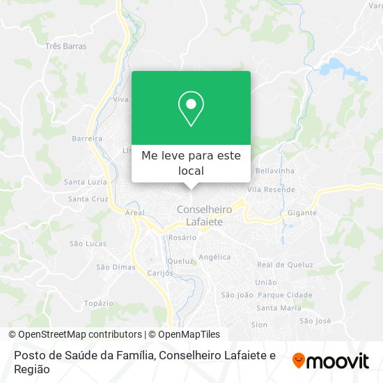 Posto de Saúde da Família mapa