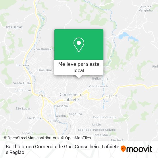 Bartholomeu Comercio de Gas mapa