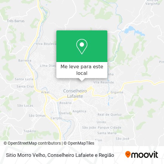 Sitio Morro Velho mapa
