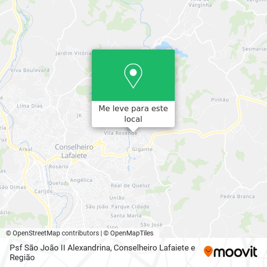 Psf São João II Alexandrina mapa