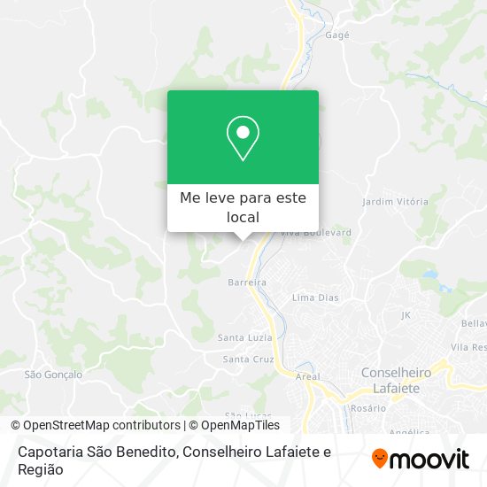 Capotaria São Benedito mapa
