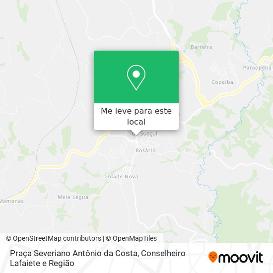 Praça Severiano Antônio da Costa mapa