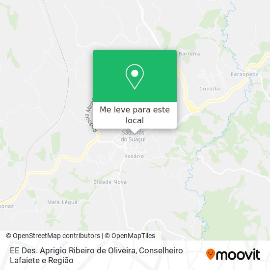 EE Des. Aprigio Ribeiro de Oliveira mapa