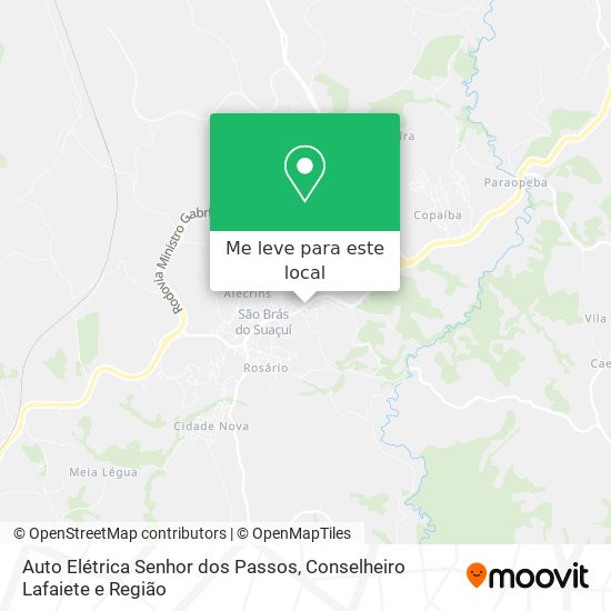 Auto Elétrica Senhor dos Passos mapa