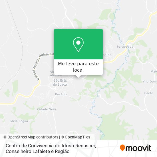 Centro de Convivencia do Idoso Renascer mapa