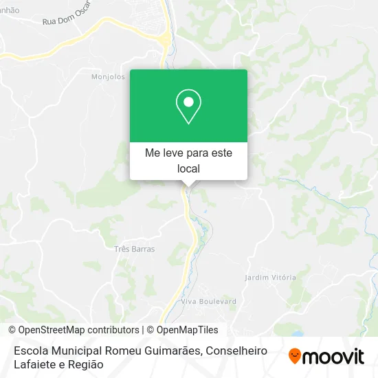 Escola Municipal Romeu Guimarães mapa
