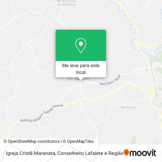 Igreja Cristã Maranata mapa