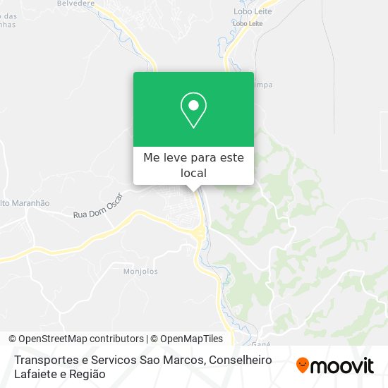 Transportes e Servicos Sao Marcos mapa